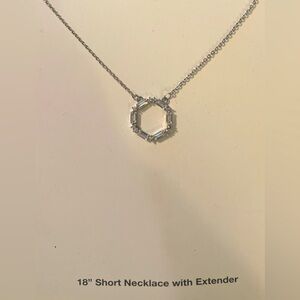 Woman’s CZ circle necklace